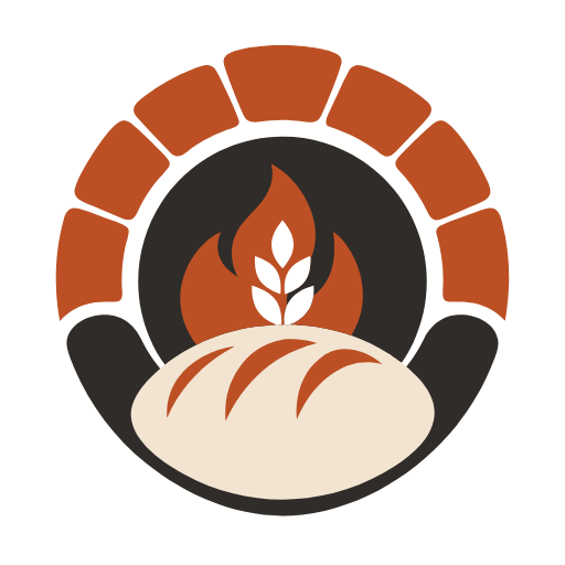 Symbol mark for the fictional bakery brand Hearth & Crumb by GPT Image 2, traced