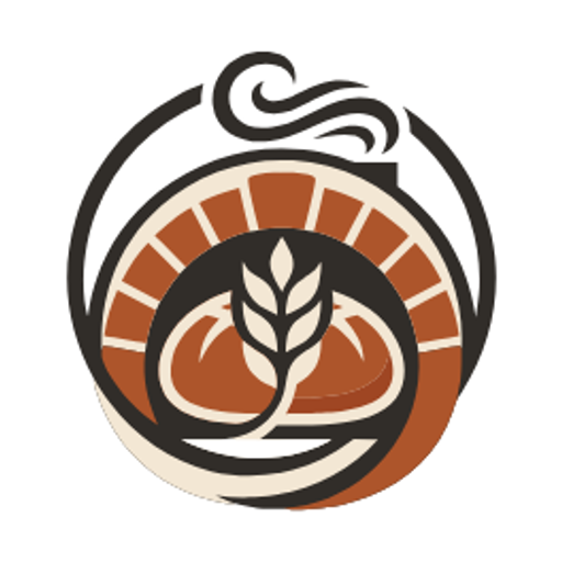 Symbol mark for the fictional bakery brand Hearth & Crumb by Nano Banana Pro, traced