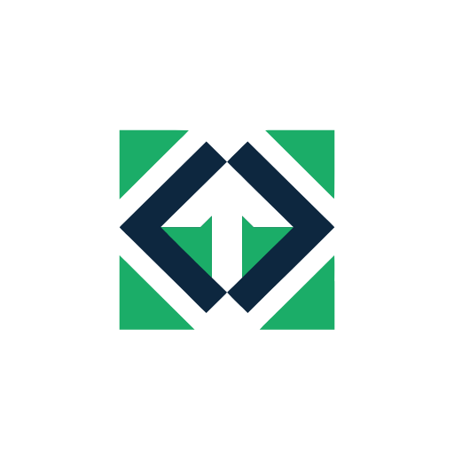 Nano Banana Pro's Meridian Ledger mark using exactly the requested navy, green and white palette