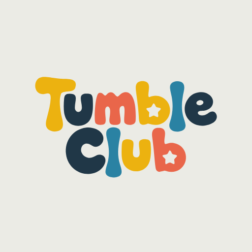 Ideogram v3's winning wordmark for Tumble Club, bouncy multicoloured letters with a star punched in the b